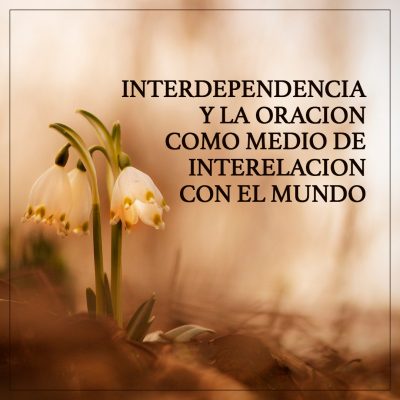 Interdependencia y la Oracion como Medio de Interelacion con el Mundo