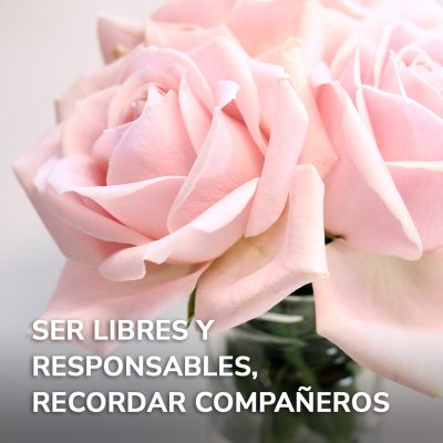 SER LIBRES Y RESPONSABLES, RECORDAR COMPAÑEROS