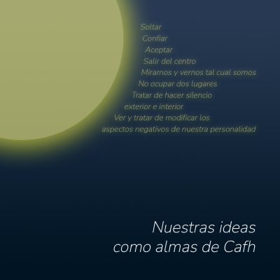 Nuestras ideas como almas de Cafh