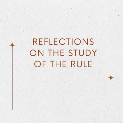 REFLECTIONS ON THE STUDY OF THE RULE