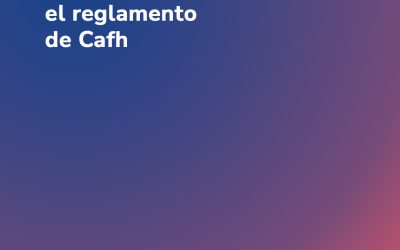 Trabajo sobre el reglamento de Cafh