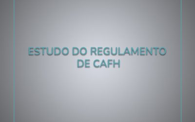 ESTUDO DO REGULAMENTO DE CAFH